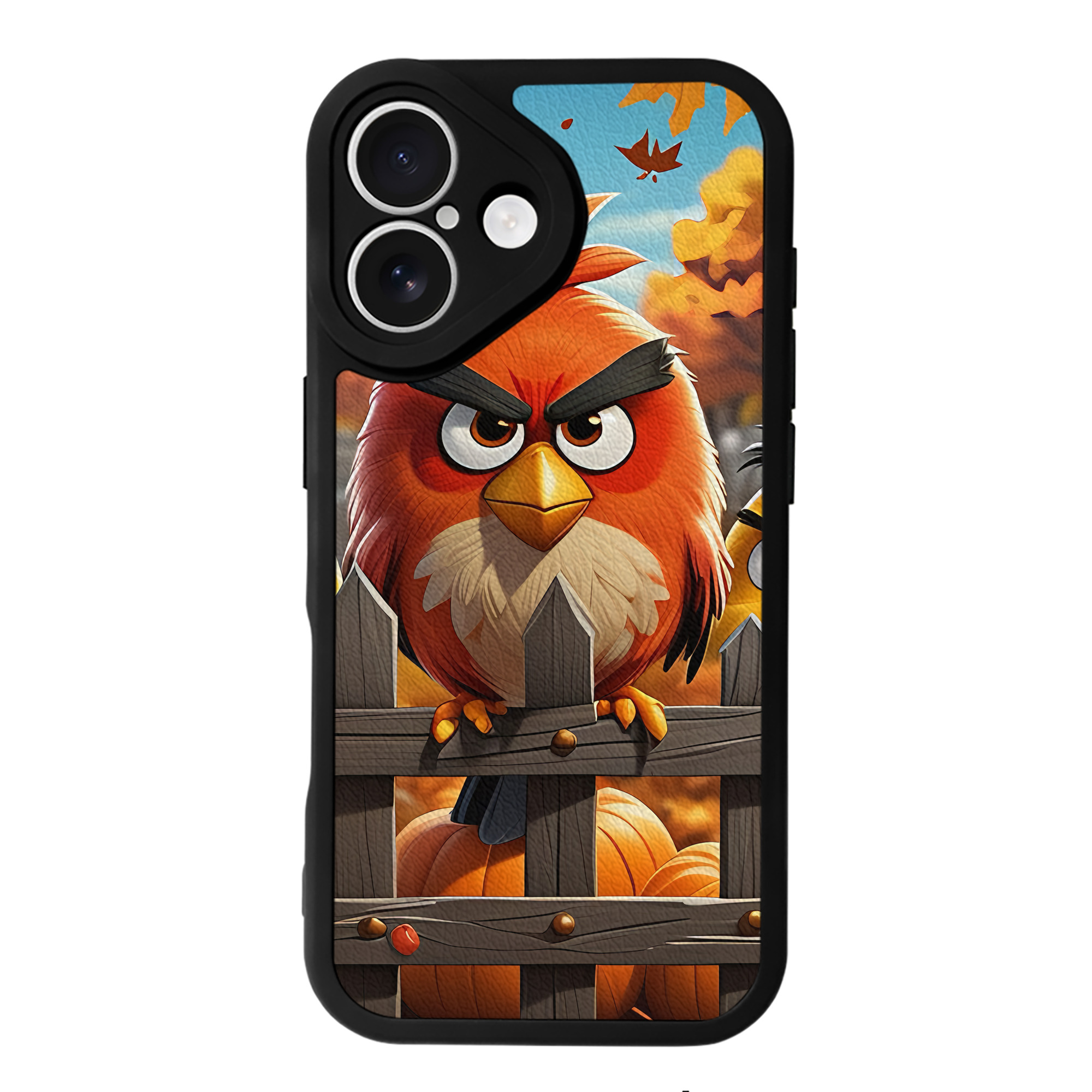（画像用） Angry Birds アングリーバード 【iPhone 16シリーズ対応】シリコンスマホケース（レザー調） 材質：シリコン